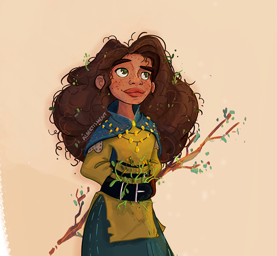 ILLUSTRATION FOREST GIRL